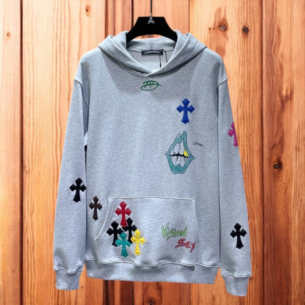 Chrome Hearts Men's Grey Hoodie